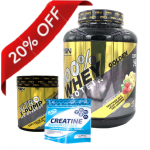 2.3kg Golden Whey Concentrate + Nitro X-Pump + Creatine Monohydrate